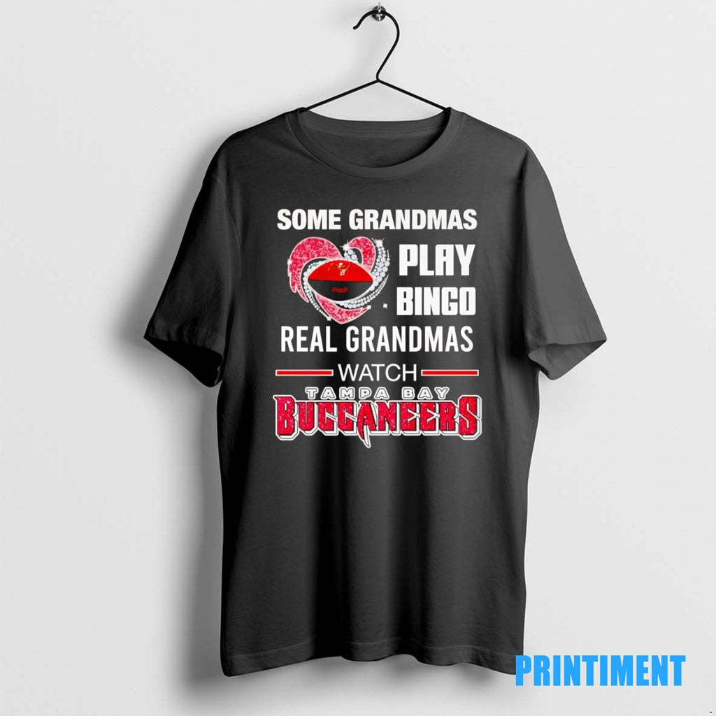 Official Some Grandmas Play Bingo Real Grandmas Watch Tampa Bay Buccaneers Tee Sweater
