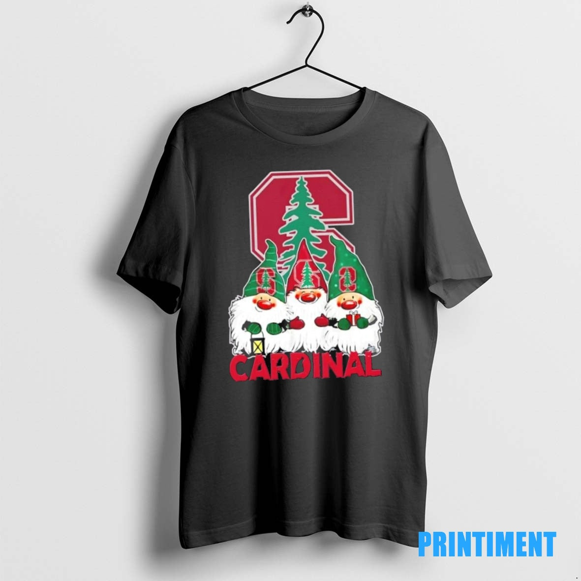 Official Stanford Cardinal X Gnomes Xmas Christmas Tee Sweater