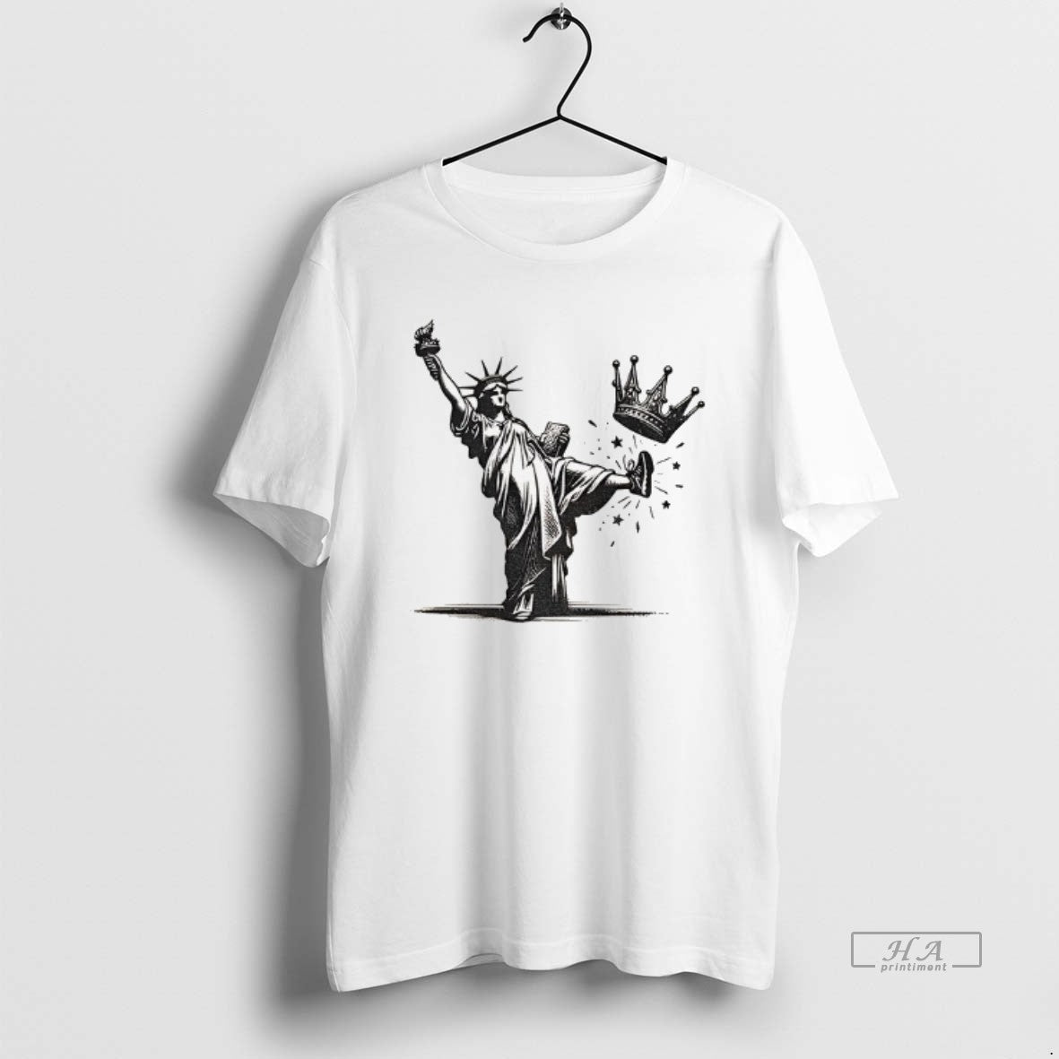 Official Statue Of Liberty Kicking Crown No Kings Anti Trump