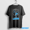 Official Stethoscope Heart Never Underestimate A Nurse Who Understand Football And Loves Detroit Lions Tee