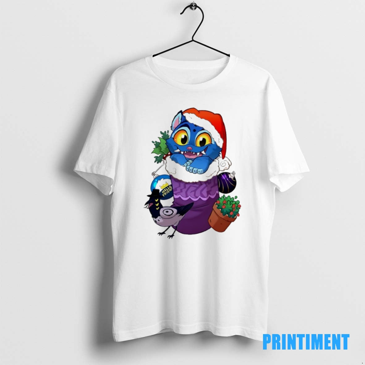Official Stocking Stuffer Derpy Tiger Kpop Demon Hunters Christmas Tee Sweater