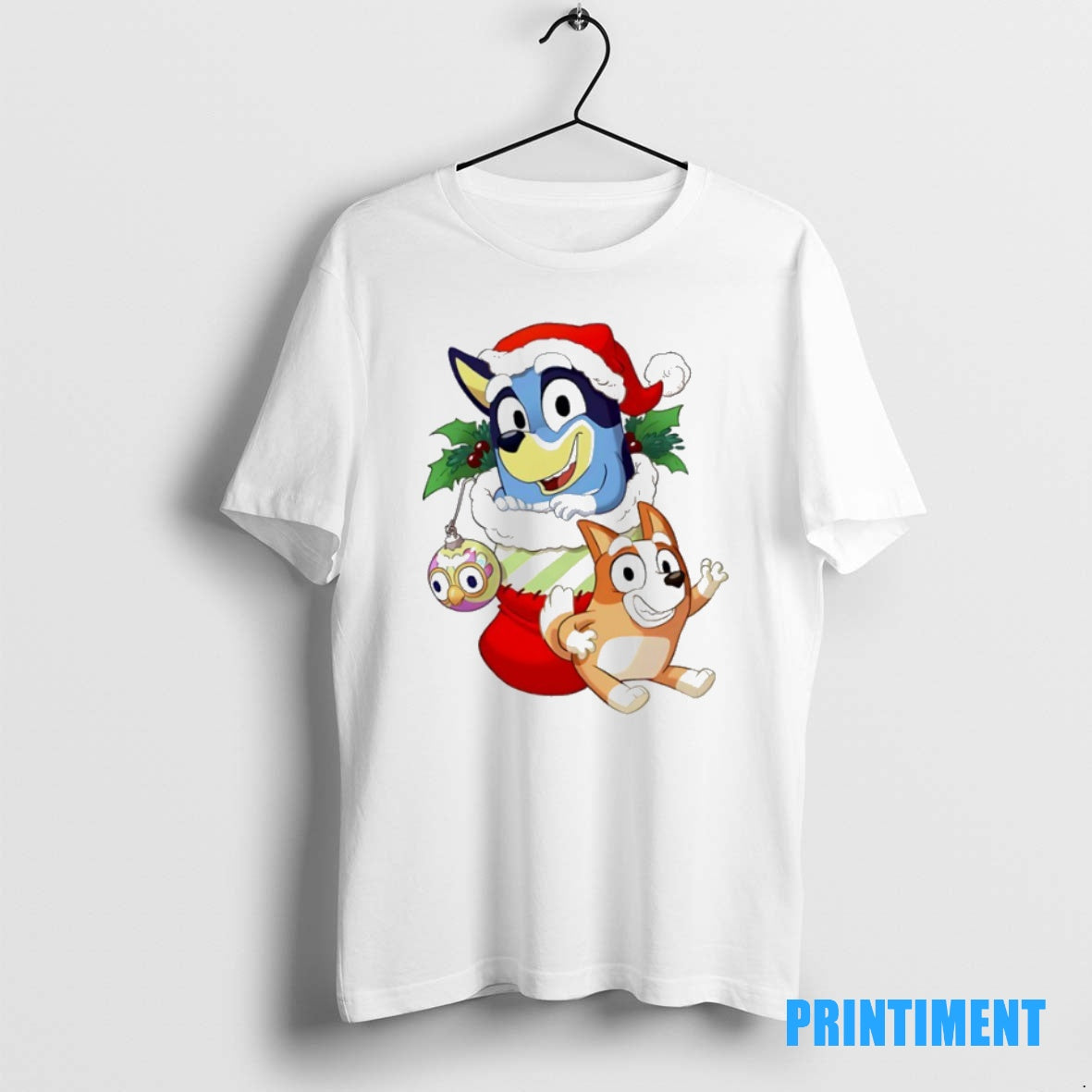 Official Stocking Stuffer Pups Bingo Bluey Christmas Tee Sweater