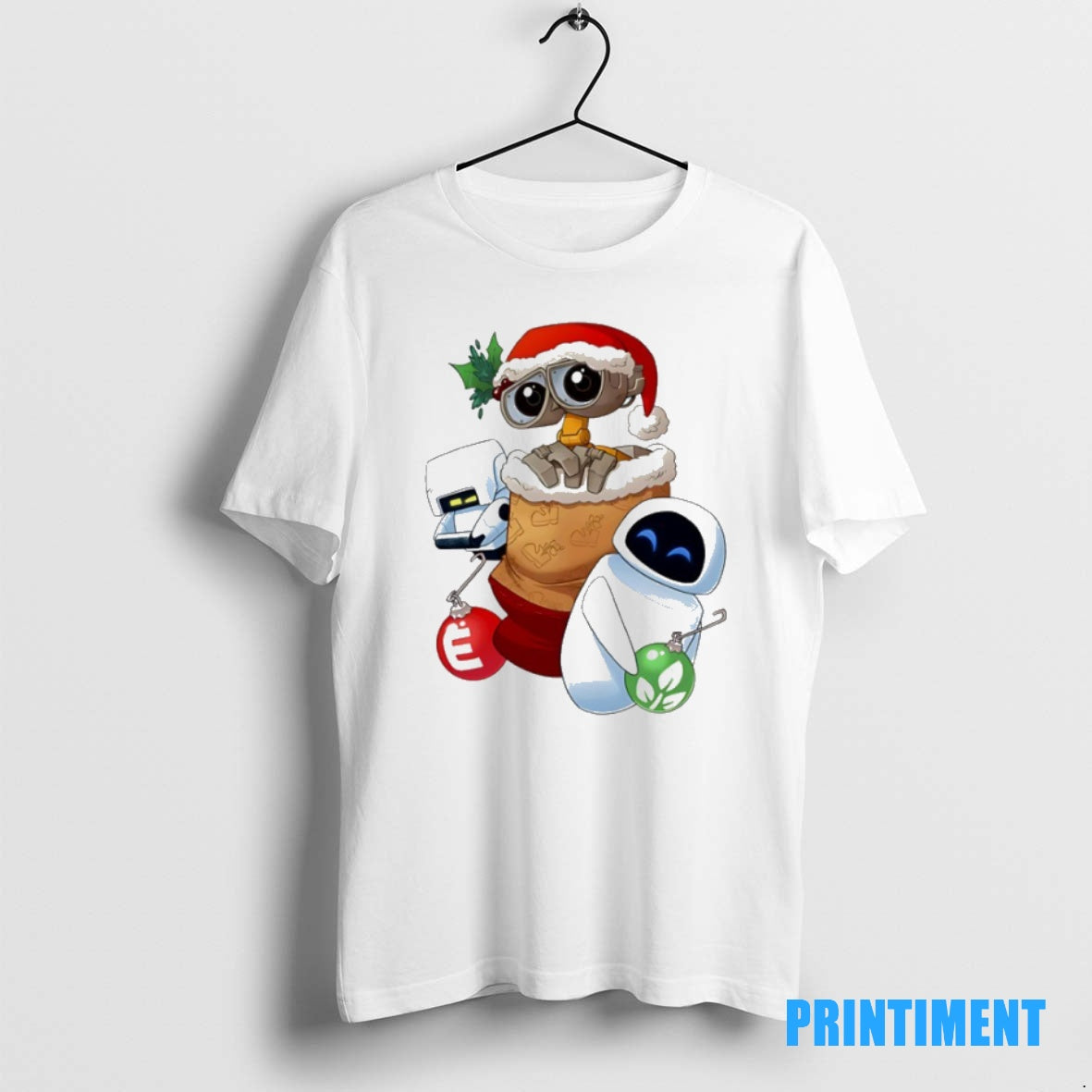 Official Stocking Stuffer Robot Friends Wall E Eve Christmas Tee Sweater