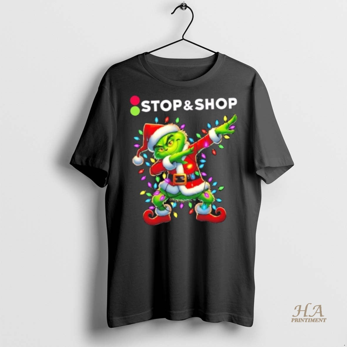 Official Stopshop Grinch Dabbing Merry Christmas Shirt
