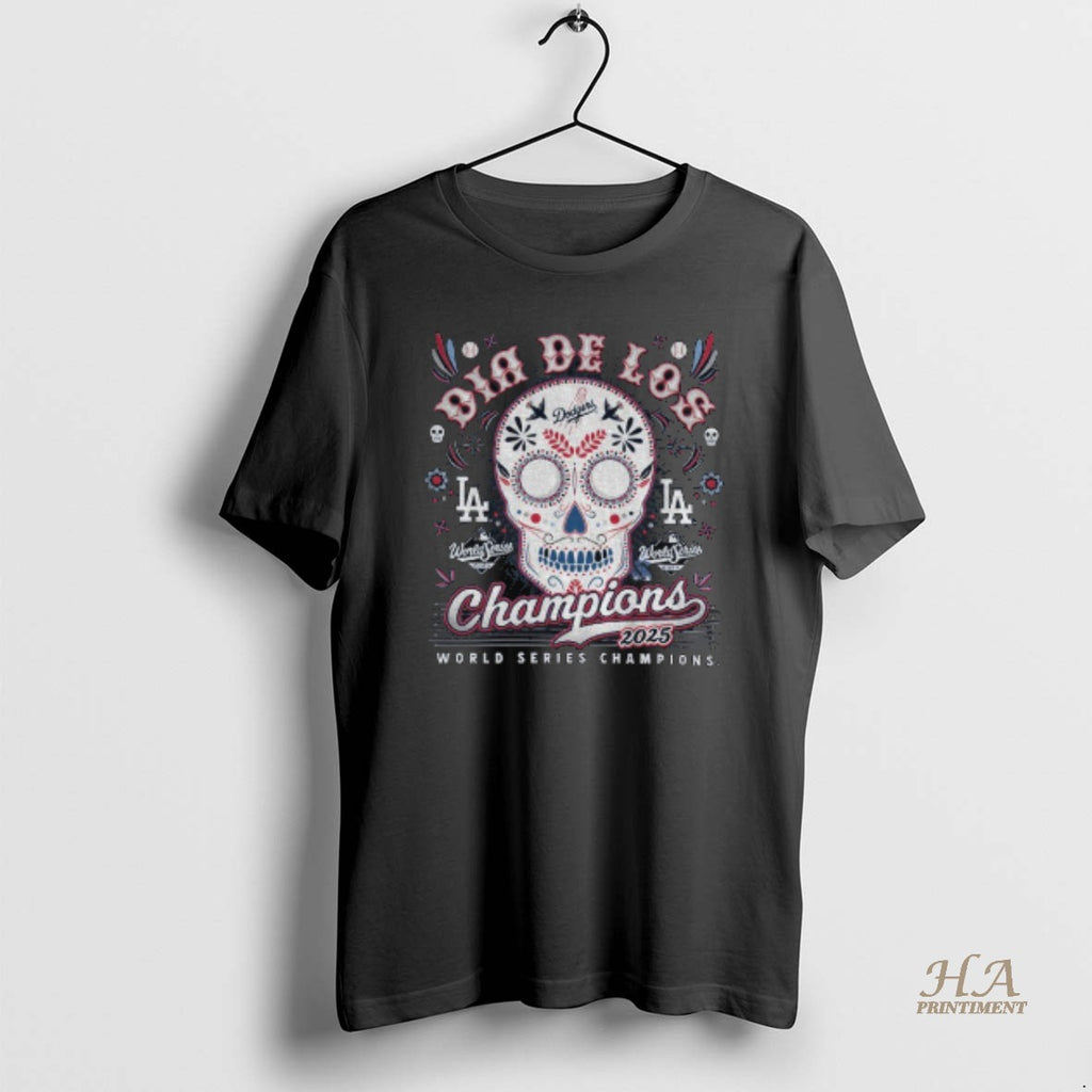 Official Sugar Skull Dia De Los Champions Los Angeles Dodgers 2025 World Series Champions