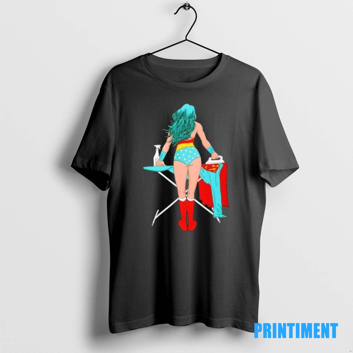 Official Superhero Ironing Retro Comic Tee Sweater