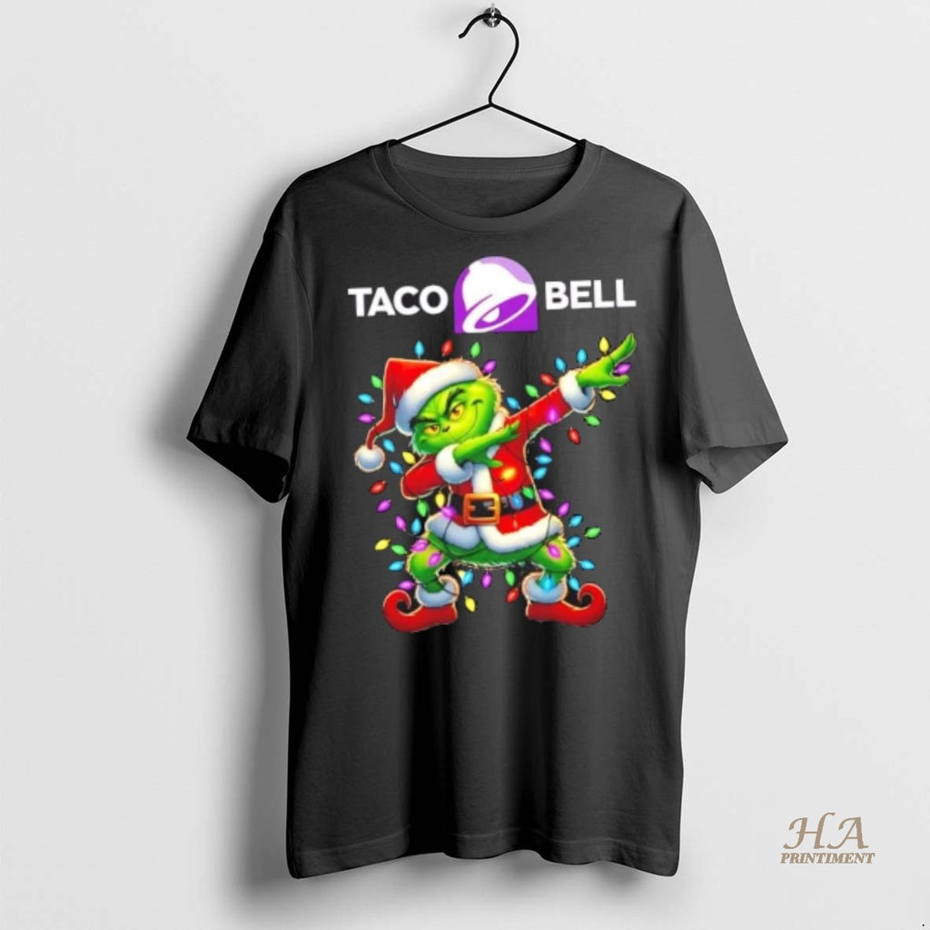 Official Taco Bell Grinch Dabbing Merry Christmas Shirt