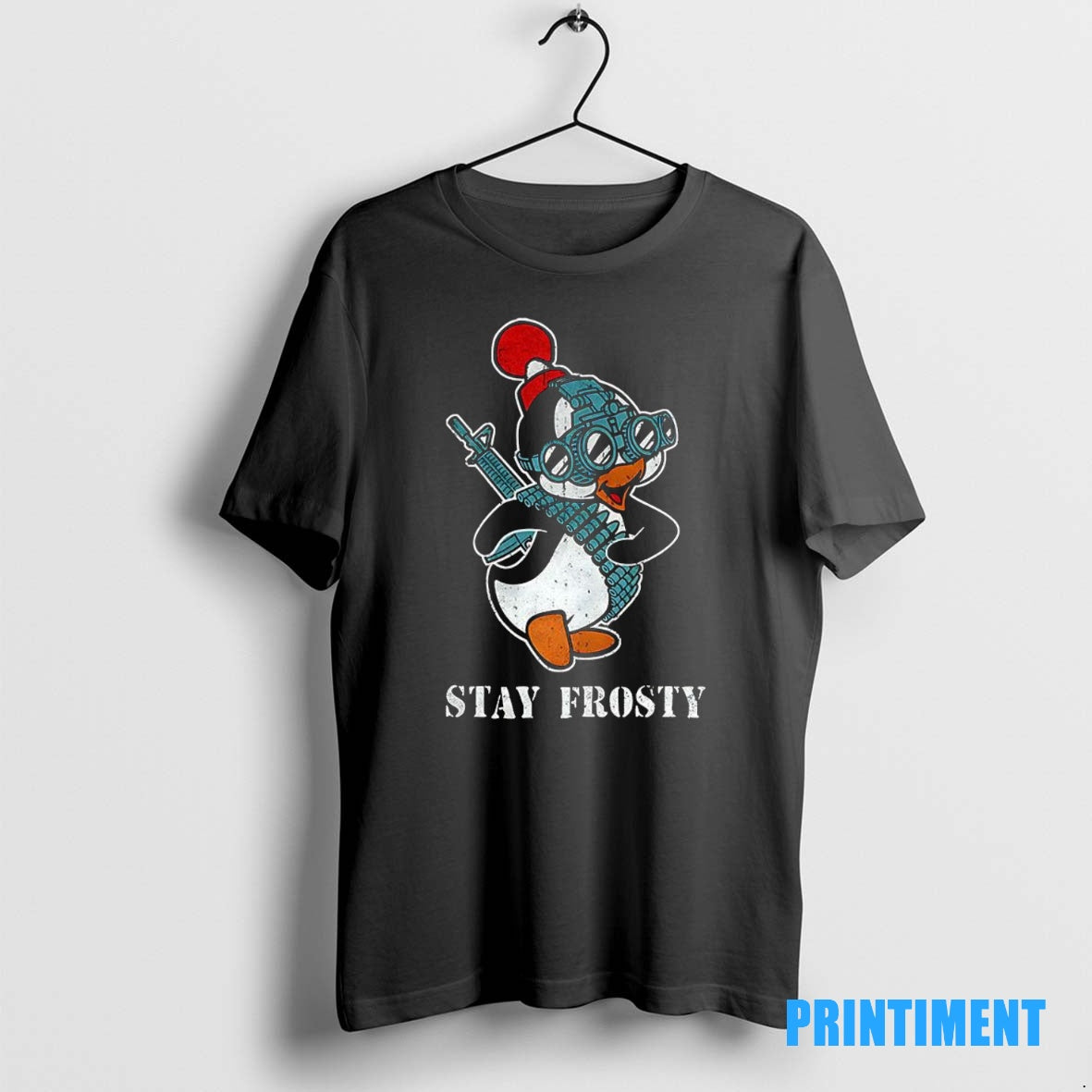 Official Tactical Penguin Stay Frosty Funny Tee Sweater