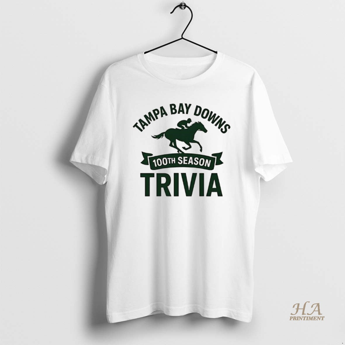 Official Tampa Bay Downs 100th Season Trivia 2025 Logo