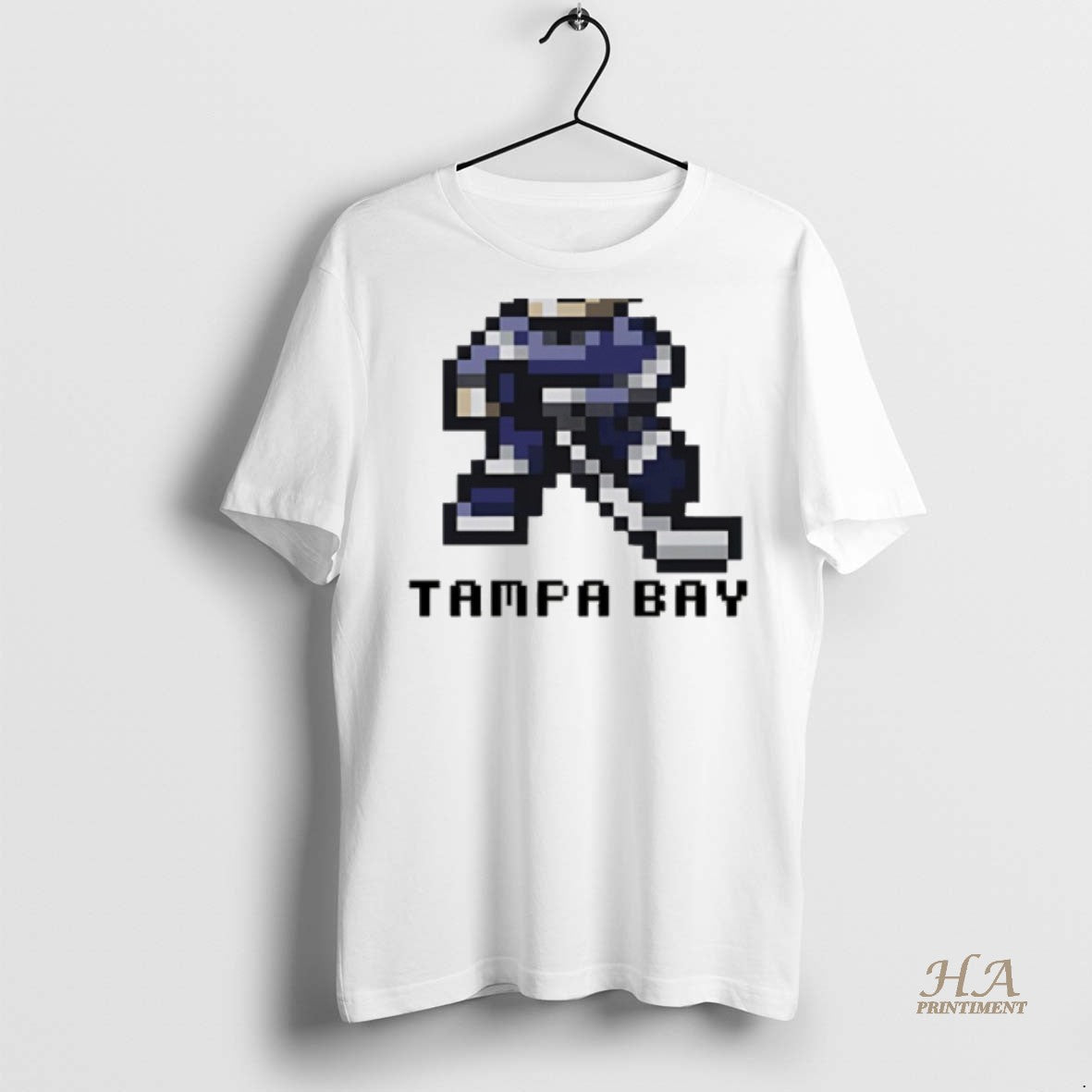 Official Tampa Bay Lightning Hockey 8 Bit Retro Baller Shirt