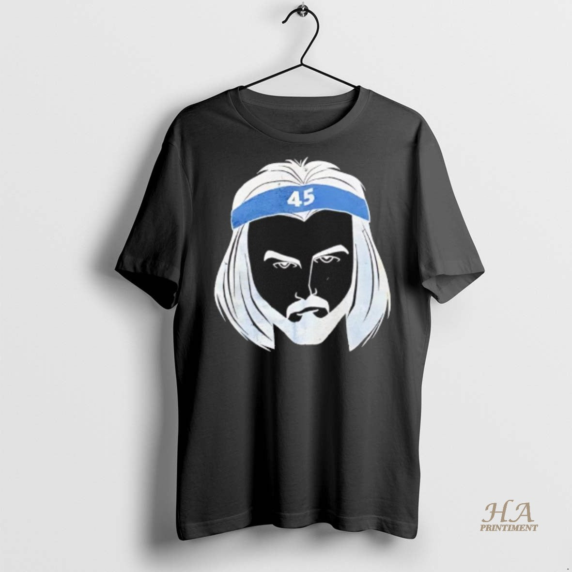 Official Tar Heel Illustrated Brady Manek Stencil 45 Black Shirt