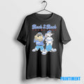 Official Tasmanian Devil Taz And Bugs Bunny Wearing Dodgers Back 2 Back Champions Pose Tee