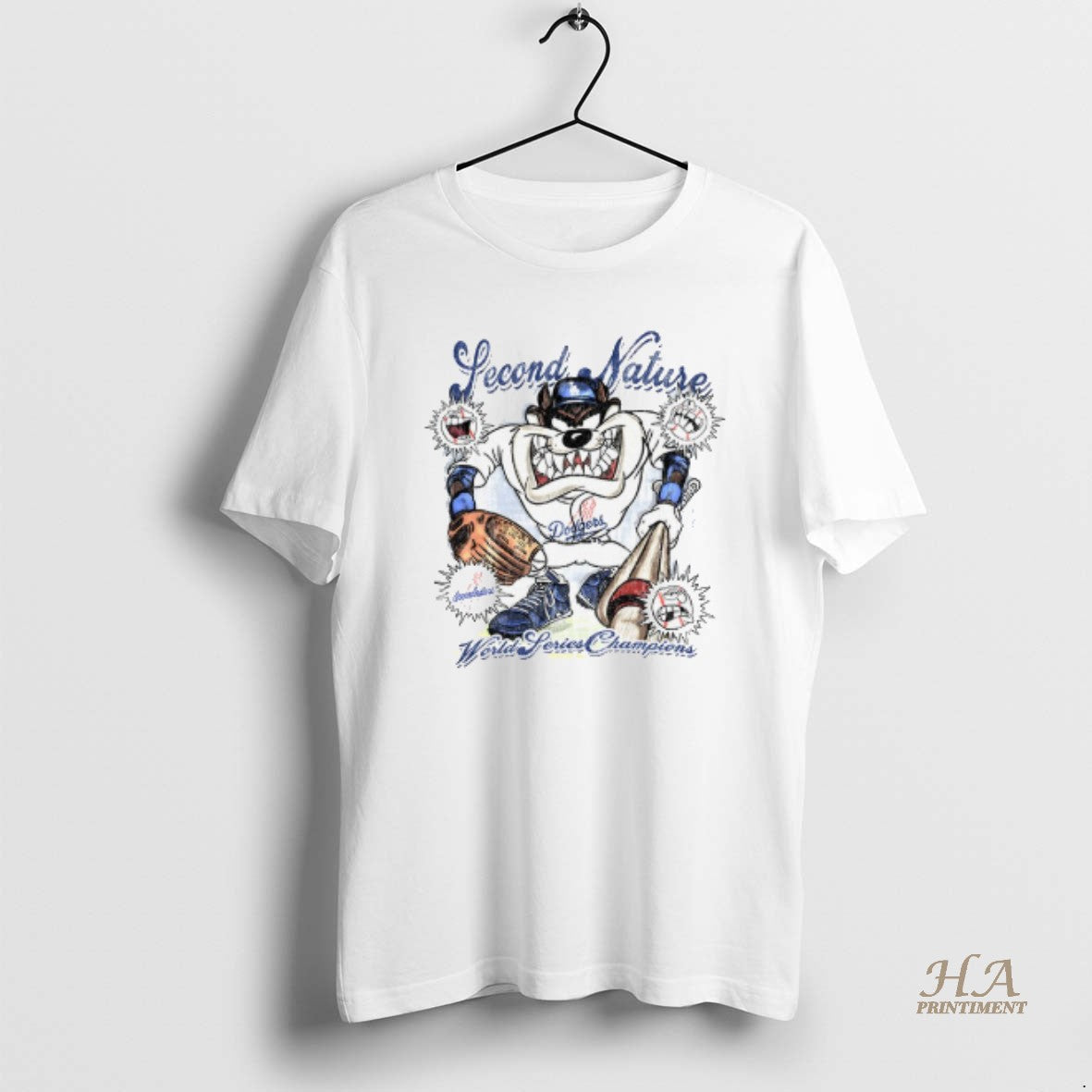 Official Taz Second Nature World Series Champions Los Angeles Dodgers Mlb Baseball 2025