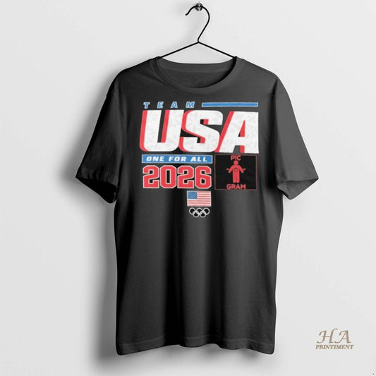 Official Team Usa One For All 2026 Winter Olympics Pic O Gram Shirt