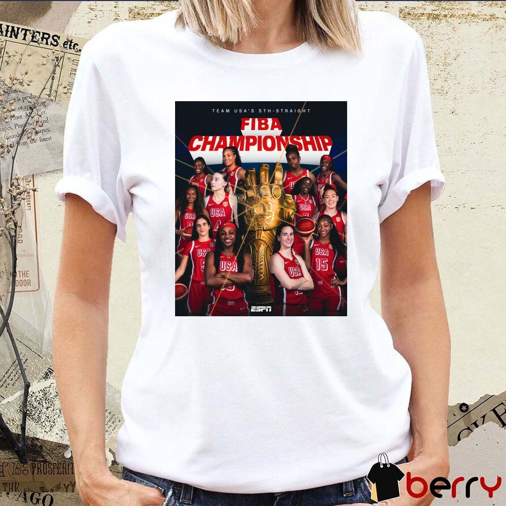 Team USA’s 5th-Straight FIBA Championship Golds For America Poster t-shirt