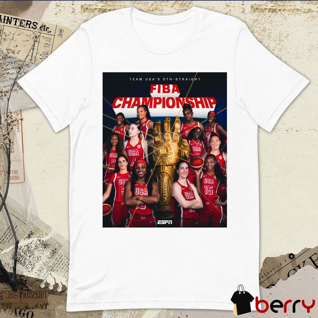 Team USA’s 5th-Straight FIBA Championship Golds For America Poster t-shirt