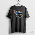 Official Tennessee Titans Logo Holiday Lights Black