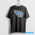 Official Tennessee Titans Logo Christmas Light Tee Sweater