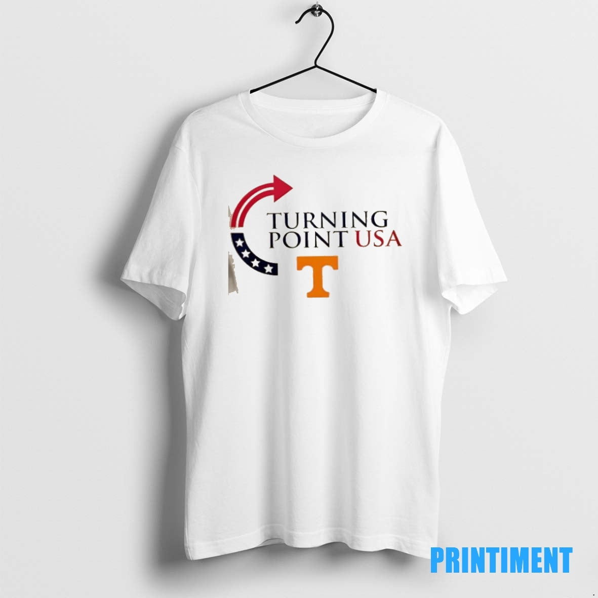 Official Tennessee Volunteers X Turning Point Usa Freedom Charlie Kirk 2 Sided Tee Sweater