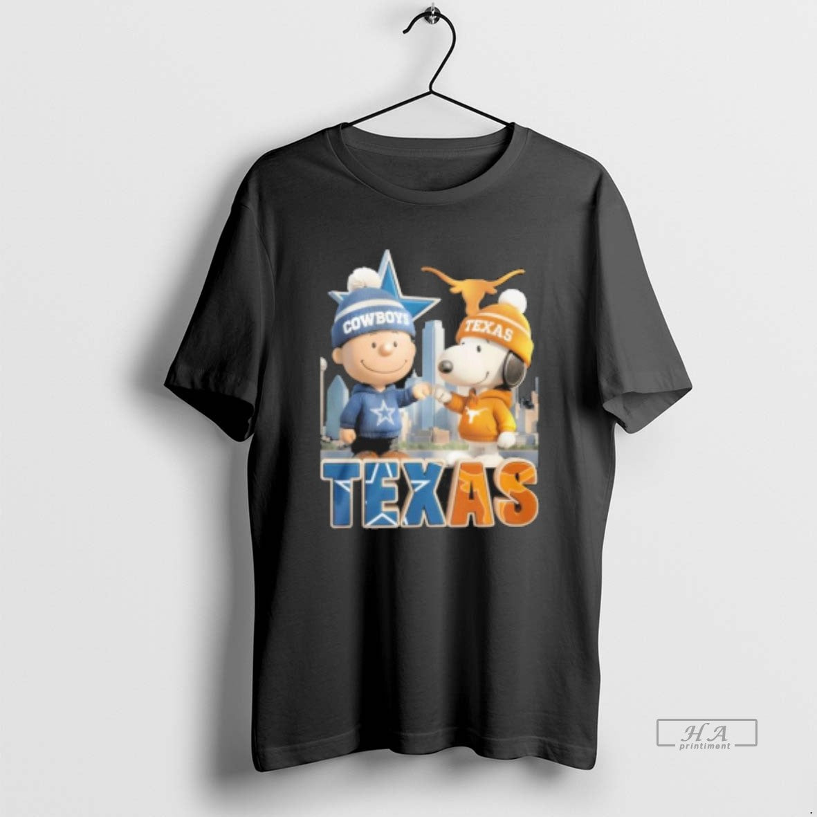 Official Texas Dallas Cowboys Vs Texas Longhorns The Peanuts Fist Bump