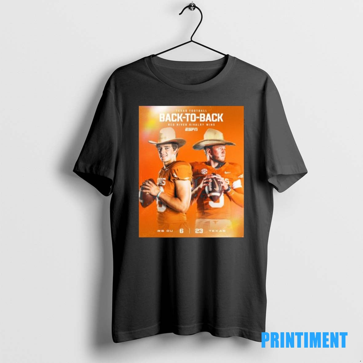 Official Texas Football Back 2 Back Red River Rivalry Winners Beat Ou Tee Sweater
