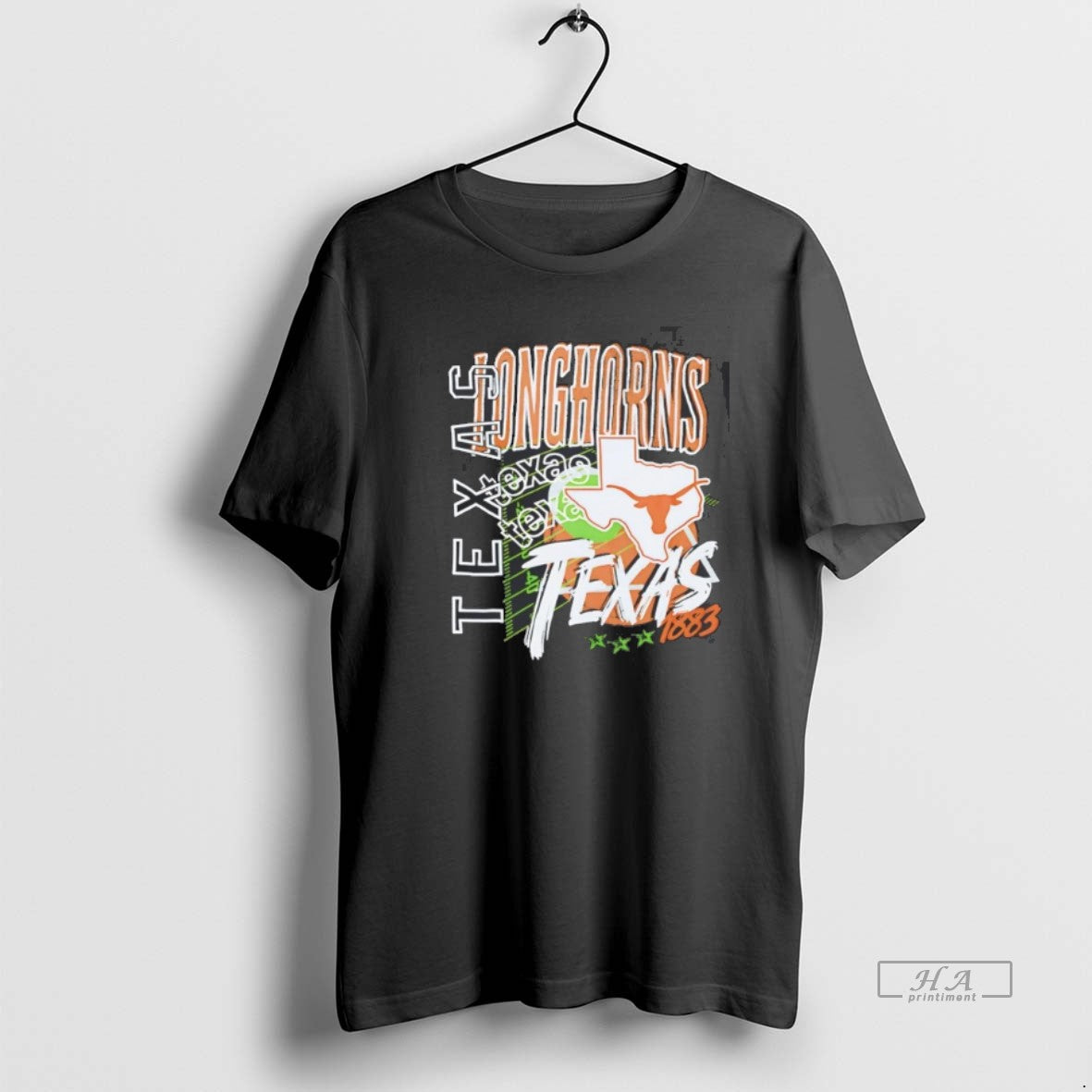 Official Texas Longhorns Football Since 1883 Map Vintage