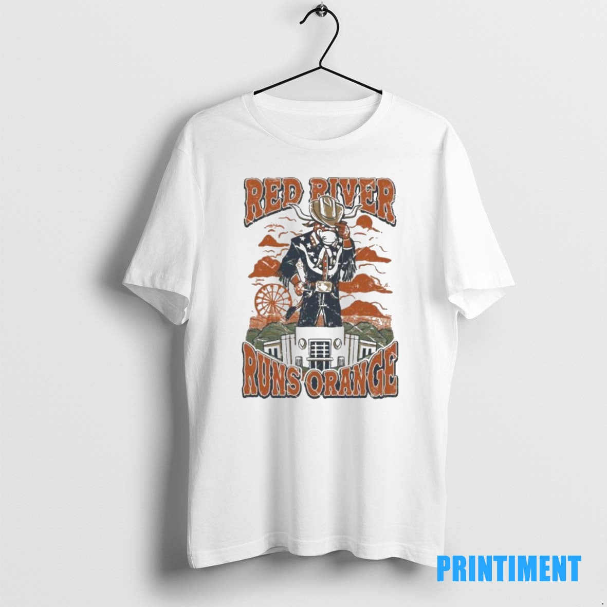 Official Texas Longhorns Red River Runs Orange Tee Sweater