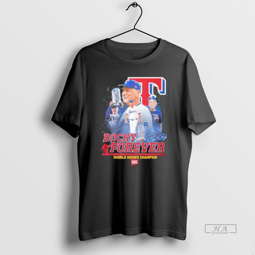 Official Texas Rangers Bruce Bochy Forever World Series Champion 2023