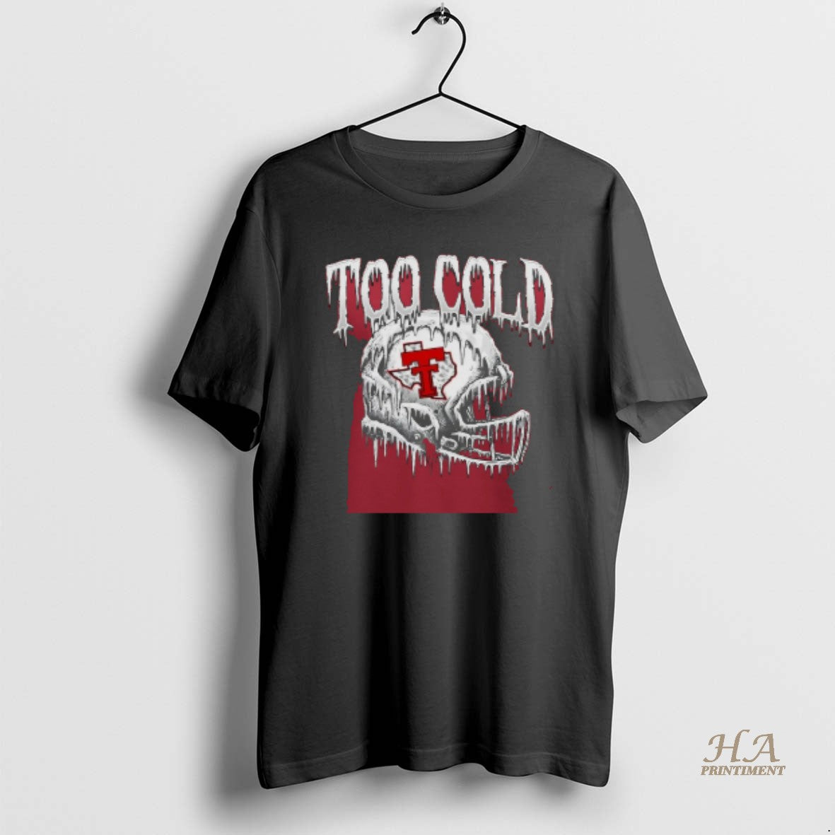 Official Texas Tech Football Too Cold Helmet T Shirt Dpaci5fnlzt 1