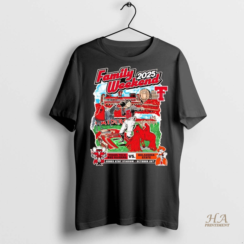 Official Texas Tech Red Raiders Vs Oklahoma State 2025 Family Day Shirt