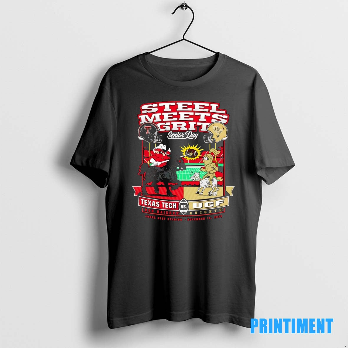 Official Texas Tech Red Raiders Vs Ucf Knights Steel Meets Grit Senior Day 2025 Tee
