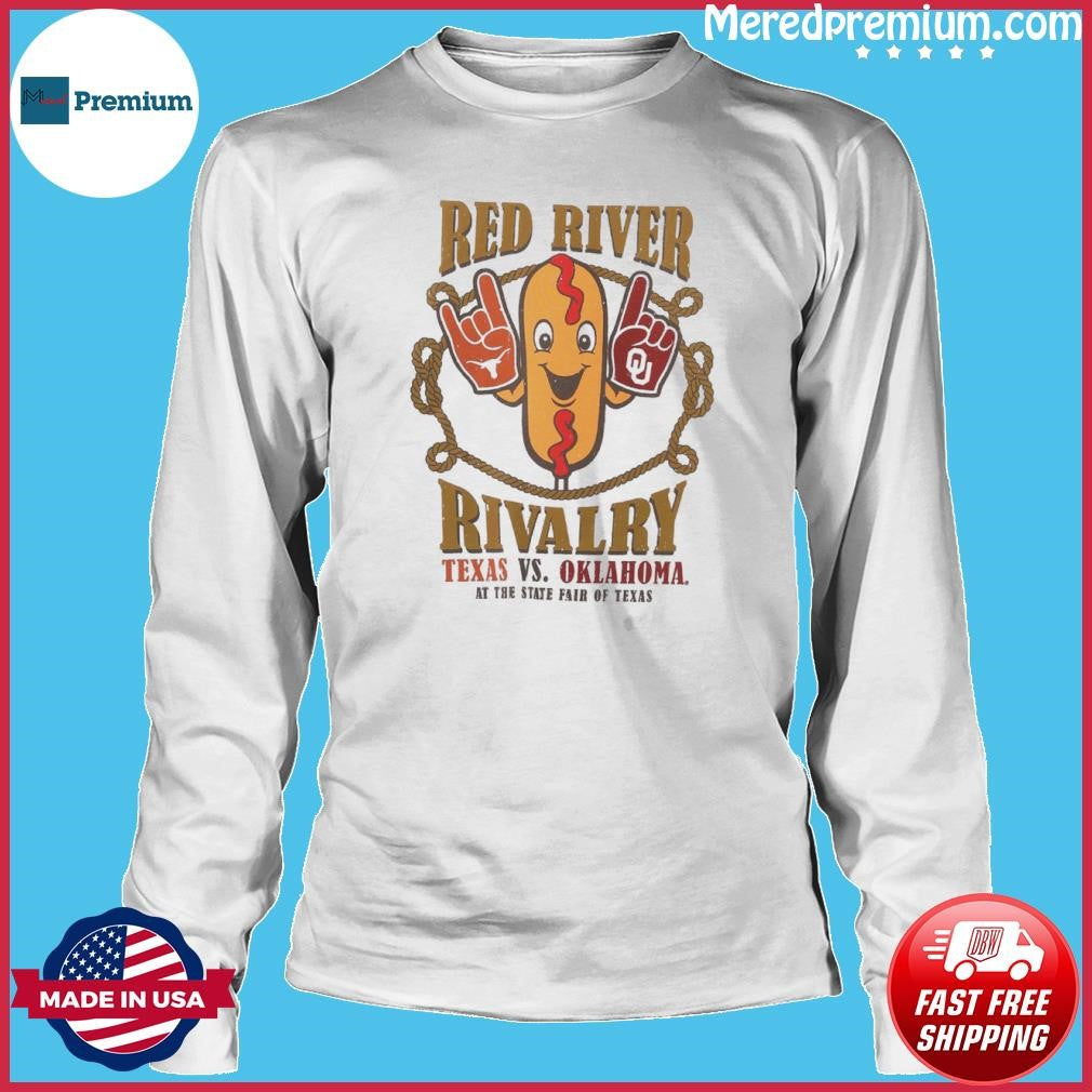 Texas Vs Oklahoma 2026 Shirt – Red River Rivalry Corn Dog Tee