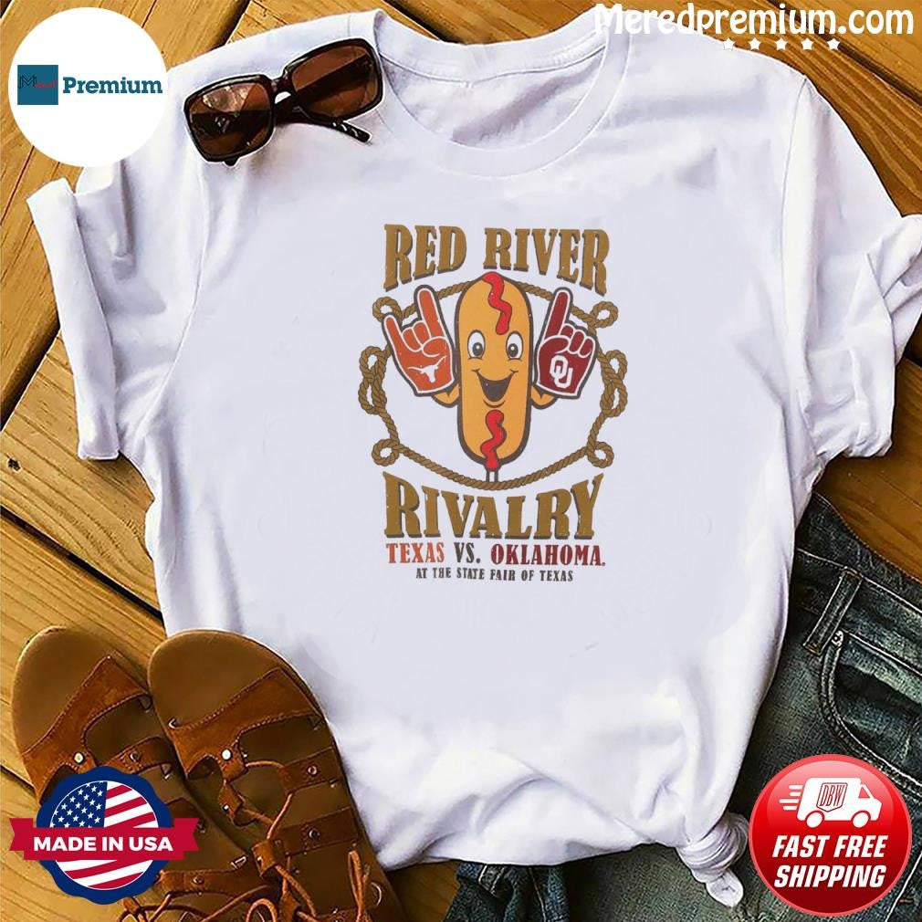 Texas Vs Oklahoma 2026 Shirt – Red River Rivalry Corn Dog Tee