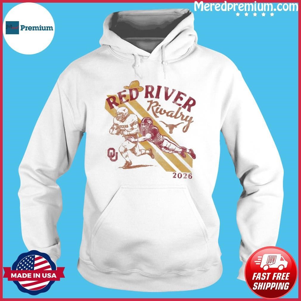 Texas Vs Oklahoma Football Players Shirt – Red River Rivalry 2026