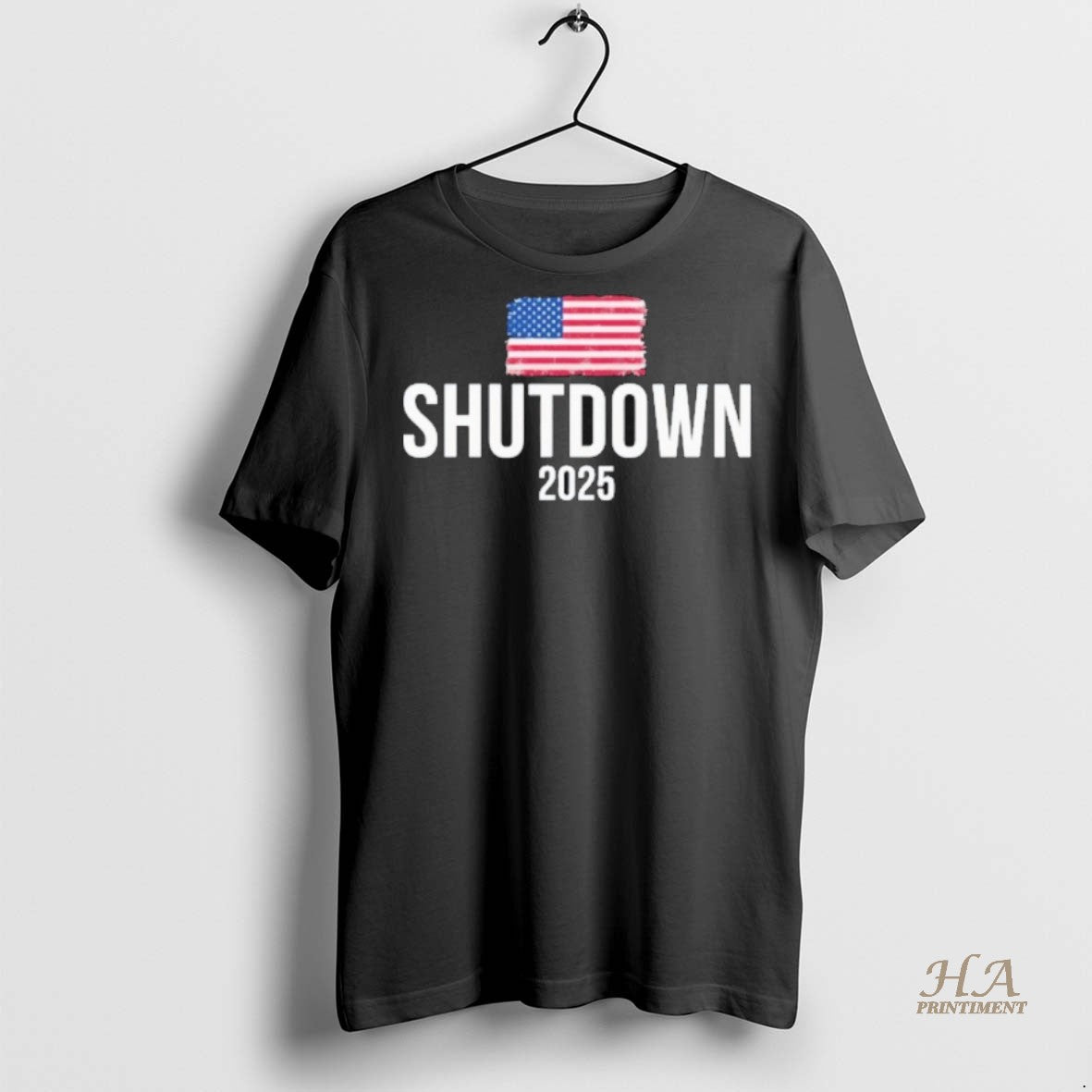 Official The 2025 Shutdown American Flag Shirt