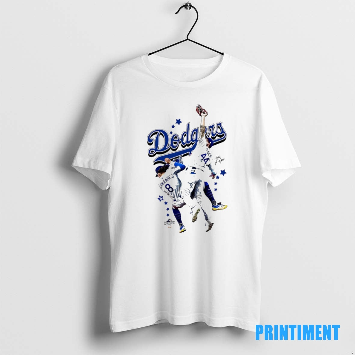 Official The Catch Kike Hernandez And Andy Pages La Dodgers 2025 World Series Champs Tee
