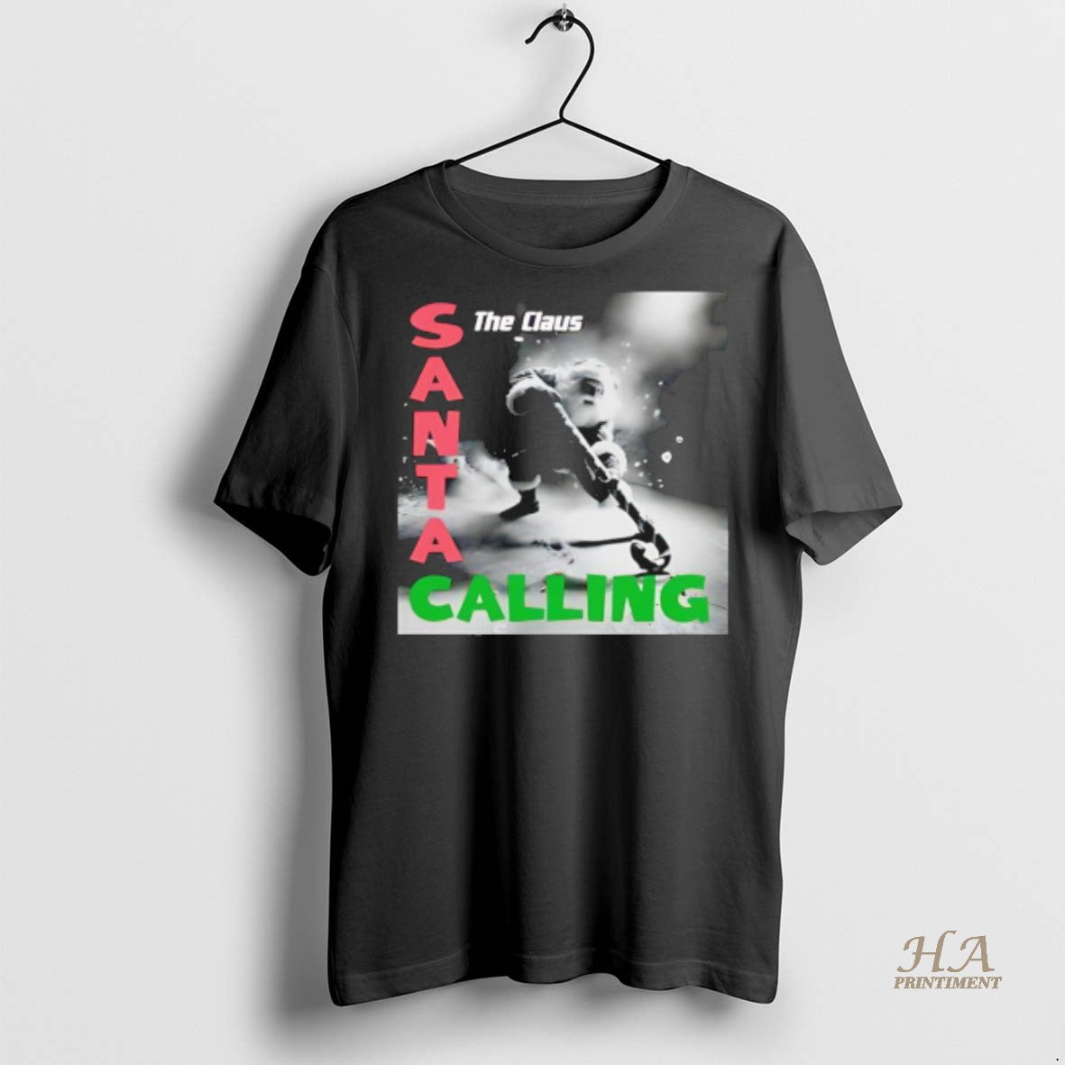 Official The Claus Santa Calling Black Shirt