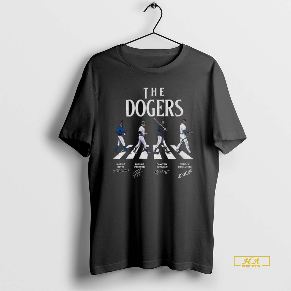Official The Dodgers Los Angeles Dodgers Mookie Betts Freddie Freeman Walking Abbey Road Signature