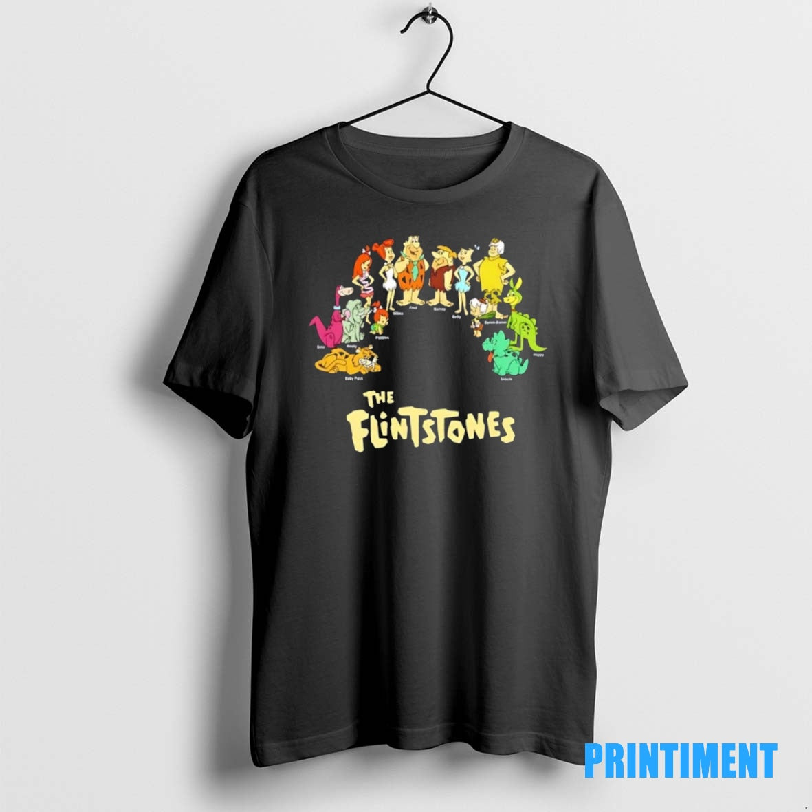 Official The Flintstones 1960 Fred Wilma Barney Betty Dino Tee Sweater