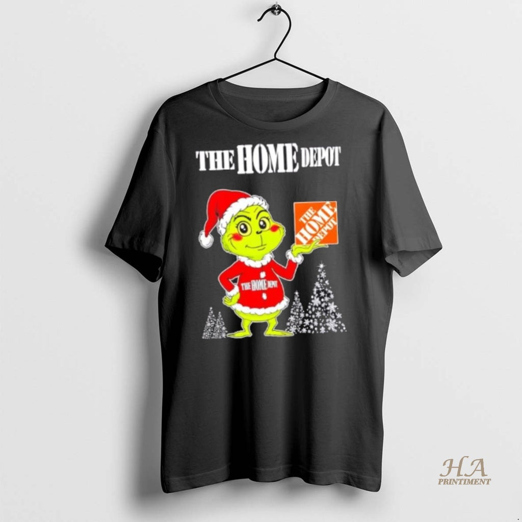 Official The Home Depot And Grinchmas Christmas Tree Shirt
