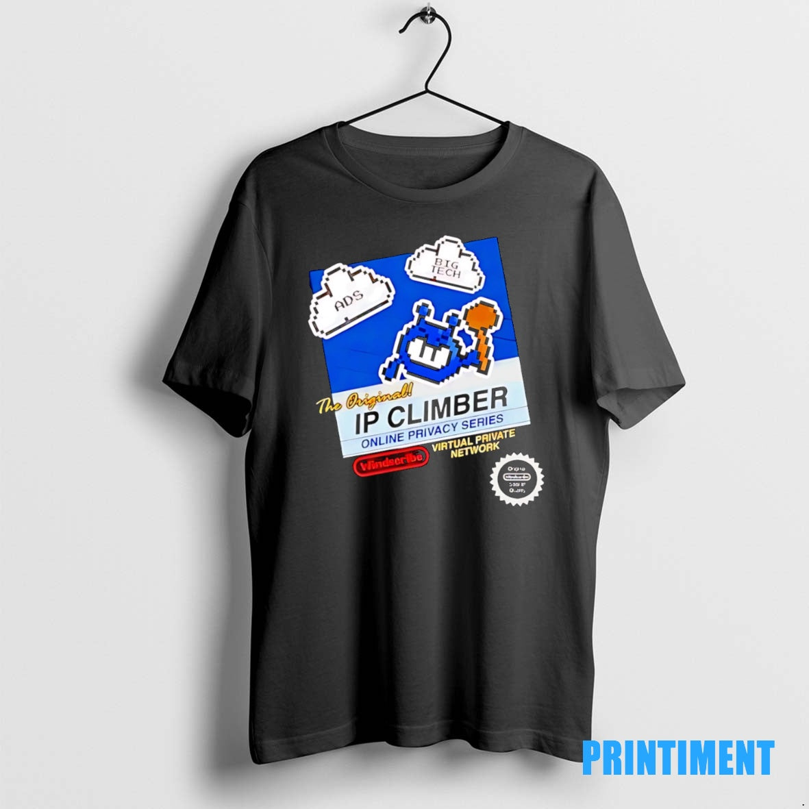 Official The Ip Climber Pixel Ads Big Tech Windscribe Virtual Private Network Tee Sweater