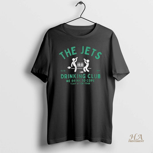 Official The Jets Drinking Club We Drink To Cope Year After Year Estd 2011 Shirts