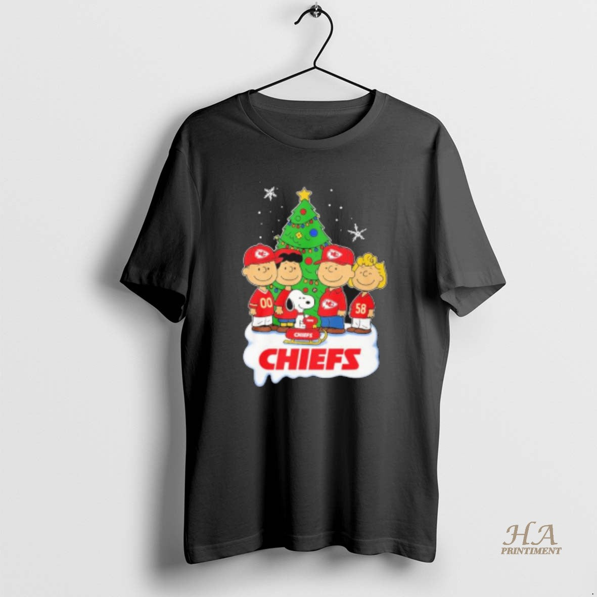 Official The Peanuts Kansas City Chiefs Merry Christmas 2025
