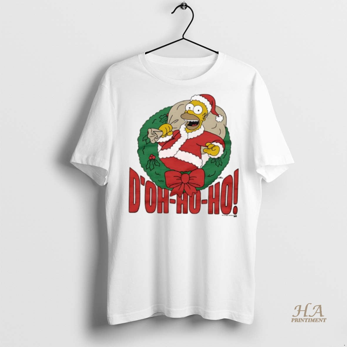 Official The Simpsons Homer Doh Ho Ho Christmas Chaos Shirt