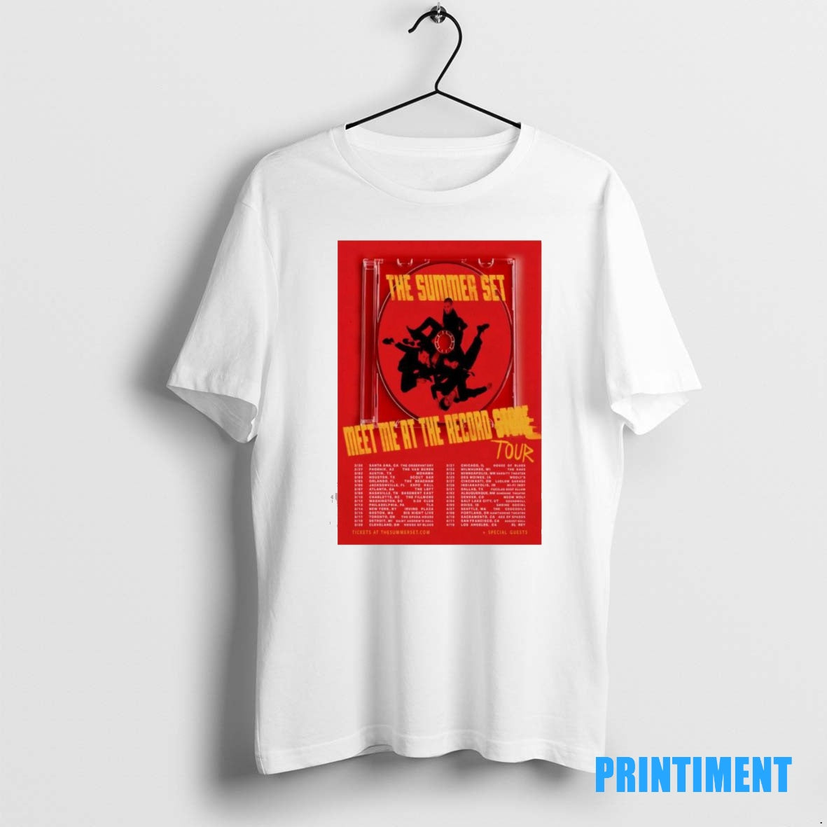 Official The Summer Set Meet Me At The Record Tour 2026 Tee Sweater