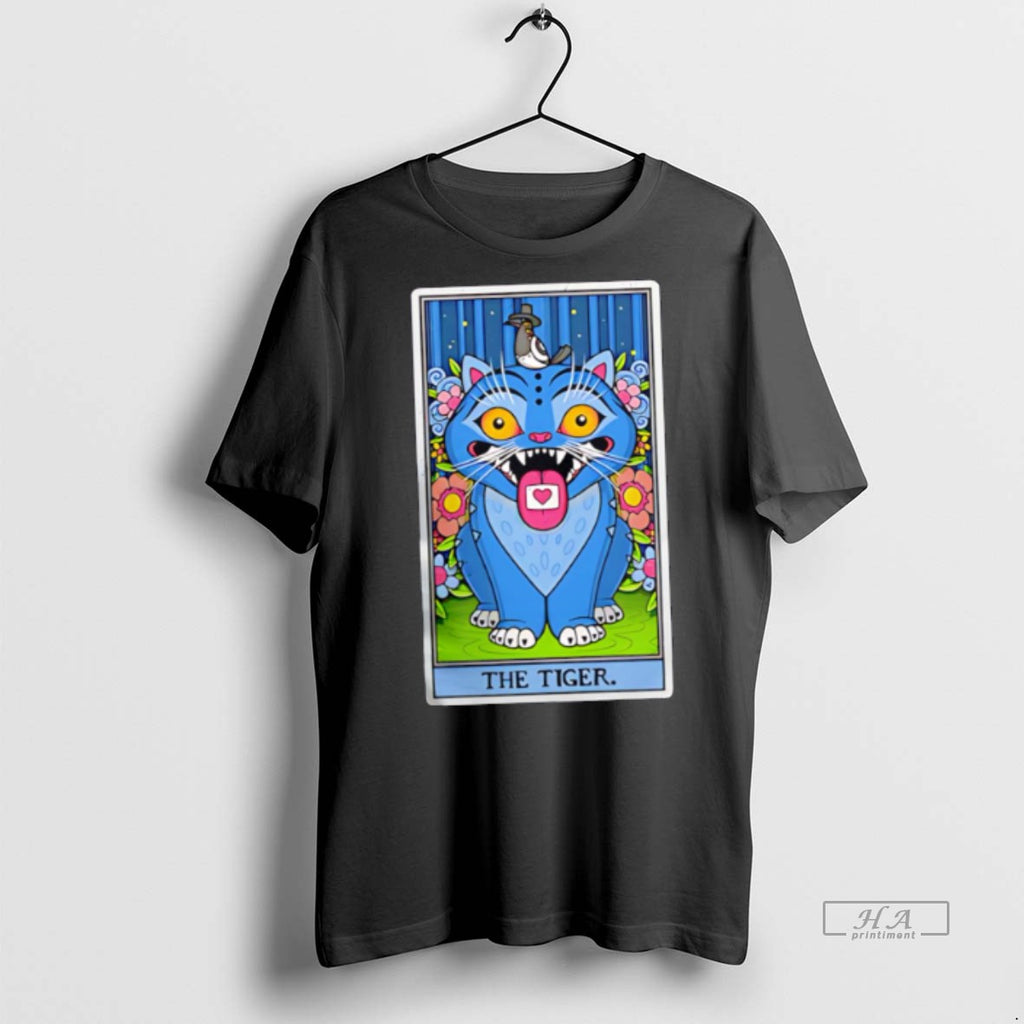 Official The Tiger Tarot Card Heart Cute Shirt