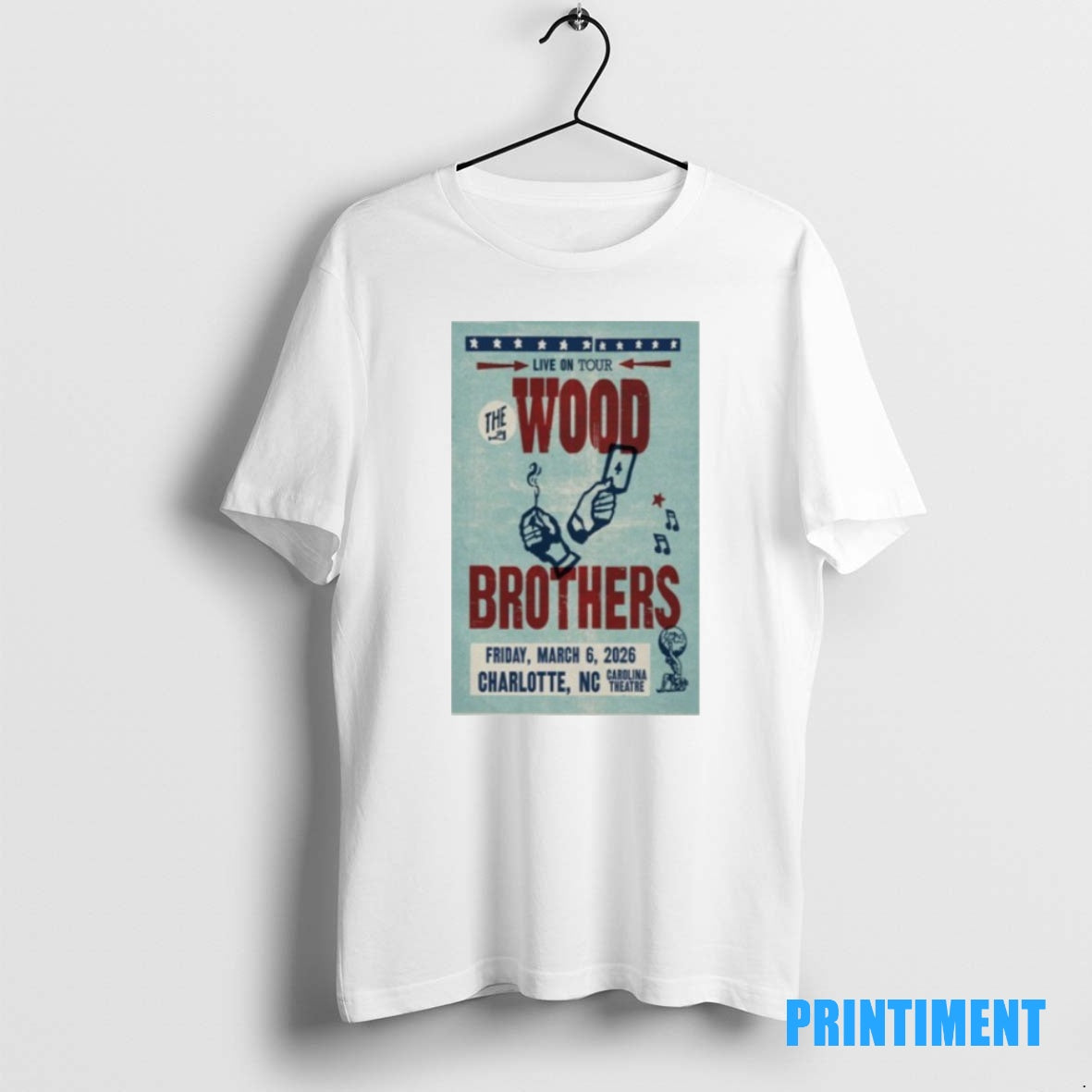 Official The Wood Brothers Charlotte Nc Event Mar 6 2026 Tee Sweater