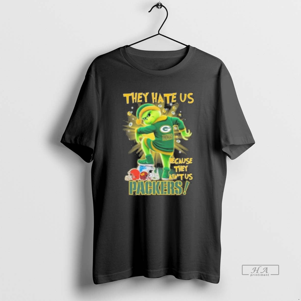 Official They Hate Us Cause They Aint Us Grinch Green Bay Packers Stomp Nfc Teams
