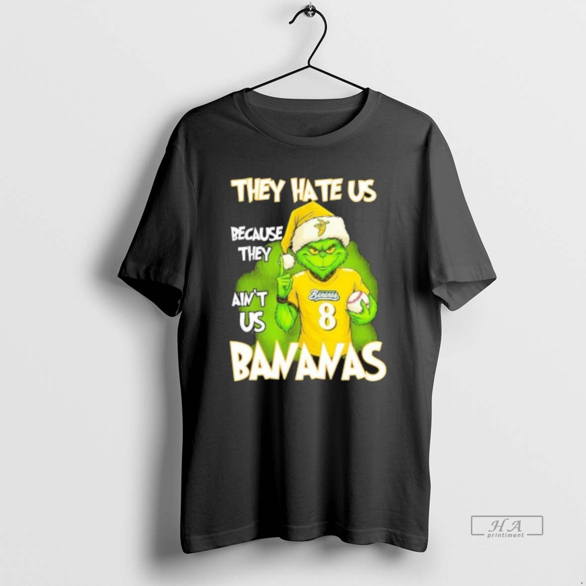 Official They Hate Us Cause They Aint Us Savannah Bananas Grinch Christmas