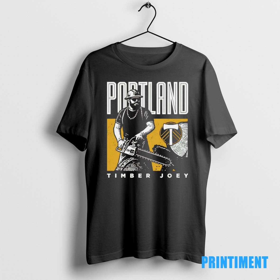 Official Timber Joey Chainsaw Mascot Portland Timbers Tee Sweater